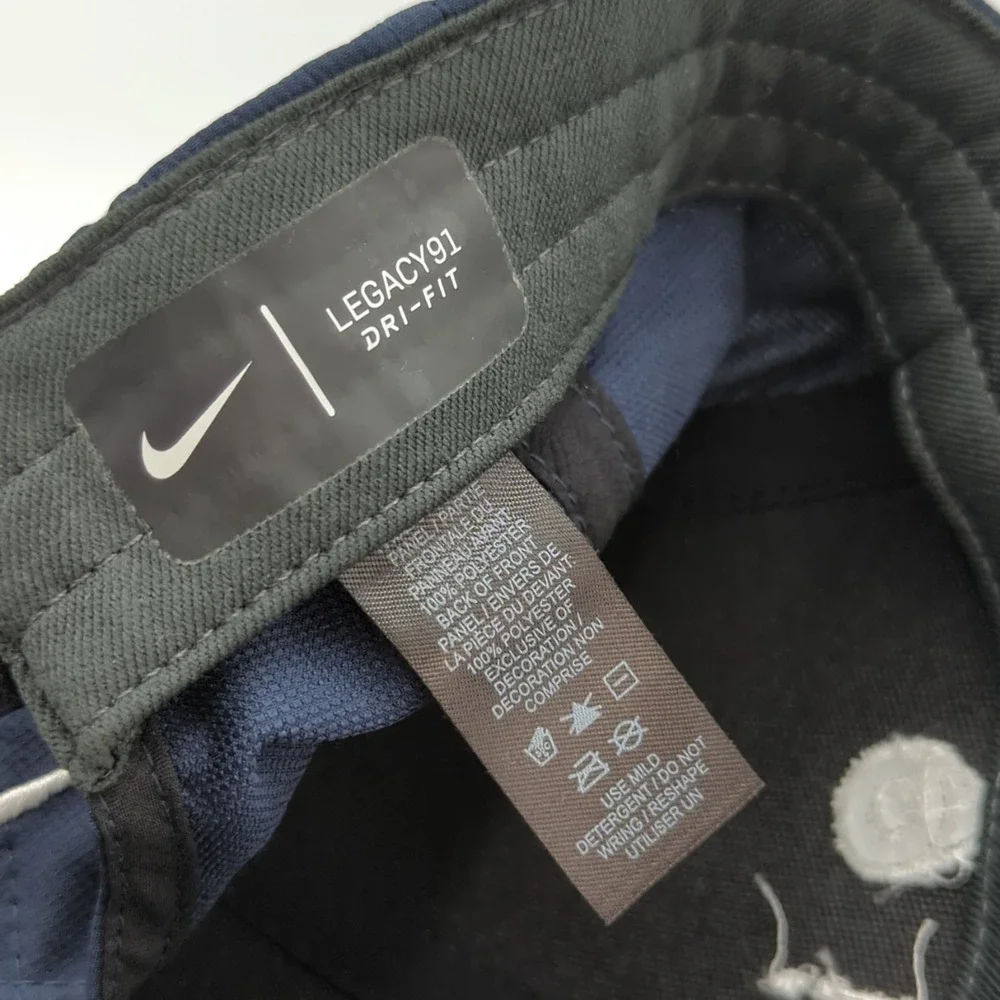 Nike Dri-Fit Legacy91 Ignite Hat Navy Blue Adjustable Baseball Cap Unisex OSFM